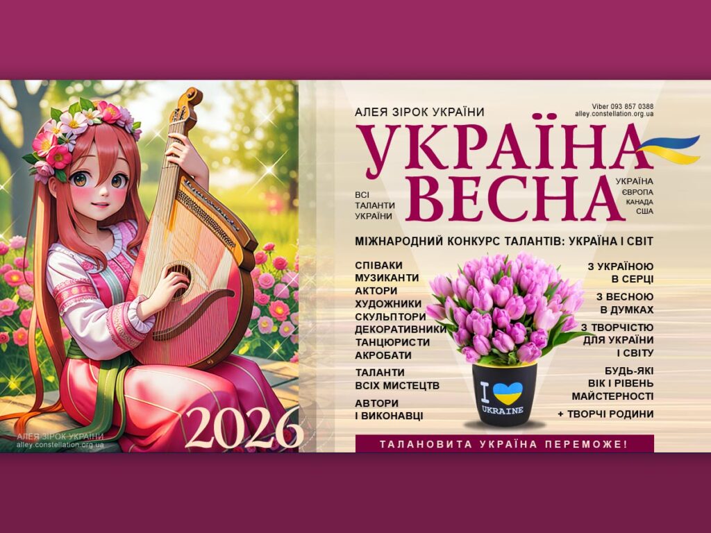 УКРАЇНА-ВЕСНА 2026– конкурс талантів
